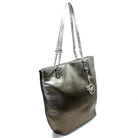 michael kors gunmetal leather handbag|Michael Kors bag original price.